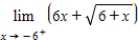 Find the one-sided limit, if it exists. ​   ​ A)  -36 B)  -6 C)  81 D)  9 E)  The limit does not exist