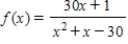 Find the values of x for which the function is continuous. ​  