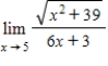 Find the limit, if it exists. Otherwise, answer no solution. ​  