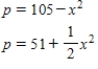 The management of Titan Tire Company has determined that the weekly demand and supply functions for their Super Titan tires are given by ​   ​ Respectively, where p is measured in dollars and x is measured in thousands of units. Find the equilibrium quantity and price. ​ A)  xb = 7,000 units p<sub>b </sub>= $84 B)  xb = 6,000 units p<sub>b </sub>= $69 C)  xb = 6,500 units p<sub>b </sub>= $69 D)  xb = 6,000 units p<sub>b </sub>= $89 E)  xb = 7,000 units p<sub>b </sub>= $89