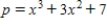 For the supply equation   , where x is the quantity supplied in units of a thousand and p is the unit price in dollars, determine the price at which the supplier will make 3 units of the commodity available in the market. ​ A)  p = $37 B)  p = $54 C)  p = $43 D)  p = $34 E)  p = $61