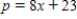 For the pair of supply and demand equations, where x represents the quantity demanded in thousands of units and p the unit price in dollars, find the equilibrium quantity and the equilibrium price. ​   and   ​ x<sub>b</sub> = __________ units ​ p<sub>b</sub> = $ __________