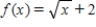 Find   of the functions. ​   ,   ​ A)    B)    C)    D)    E)   