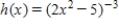 Find functions   and   such that   . ​   ​ A)    ,   B)    ,   C)    ,   D)    ,   E)    ,  