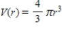 The volume of a spherical cancerous tumor is given by the function   where r is the radius of the tumor in centimeters. By what factor is the volume of the tumor increased if its radius is quadruple?