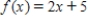 Let f be the function defined by   . Find   ,   ,   ,   , and   .