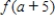 Let f be the function defined by   . Find   ,   ,   ,   , and   .
