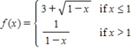 Let f be the function defined by   Find   ,   , and   .   __________   __________   __________ ​