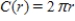 The circumference of a circle is given by   where r is the radius of the circle. What is the circumference of a circle with a 3-in. radius?