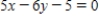 Find an equation of the line in general form that passes through the point (-6, 6)  and is parallel to the line   . ​ A)    B)    C)    D)  ​   E)  ​  