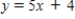 Find an equation of the line that passes through the points (1, 3)  and (3, 13) . ​ A)    B)    C)  ​   D)  ​   E)  ​  