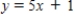 Find an equation of the line that passes through the points (1, 3)  and (3, 13) . ​ A)    B)    C)  ​   D)  ​   E)  ​  
