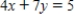 Given the equation   , if x decreases by 2 units, what is the corresponding change in y? ​ A)    B)    C)  ​   D)  ​   E)  ​  