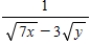 Rationalize the denominator of the expression. ​   ​ A)    B)    C)    D)    E)   