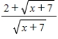Rationalize the numerator of the expression. ​  