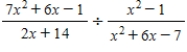 Perform the indicated operations and simplify the expression. ​  