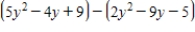 Perform the indicated operations and simplify the expression. ​  