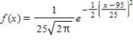 The General Manager of the Service Department of MCA Television Company has estimated that the time that elapses between the dates of purchase and the dates on which the 19-in. sets manufactured by the company first require service is normally distributed according to the probability density function ​   ​ where x is measured in months. Determine the percentage of sets manufactured and sold by MCA that may require service 90-100 mo after purchase. ​ Round the answer to the nearest hundredth, if necessary. ​ __________%