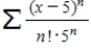 Consider the series   . ​ Find the radius of convergence of the power series. ​ __________ ​ Find the interval of convergence of the power series. ​ __________