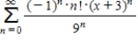 Consider the series   . ​ Find the radius of convergence of the power series. ​ __________ ​ Find the interval of convergence of the power series. ​ __________