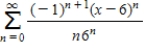 Consider the series   . ​ Find the radius of convergence of the power series. ​ __________ ​ Find the interval of convergence of the power series. ​ __________