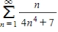 Use the integral test to determine whether the following series is convergent or divergent. ​  