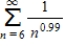 Determine whether the following p-series is convergent or divergent. ​  