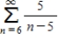 Use the comparison test to determine whether the following series is convergent or divergent. ​ ​  