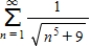 Use the comparison test to determine whether the series is convergent or divergent. ​  