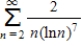 Determine whether the following series is convergent or divergent. ​  