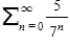 Consider the series ​   . ​ Determine whether the geometric series converges or diverges. ​ If it converges, find its sum.