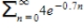 Consider the series ​   . ​ Determine whether the geometric series converges or diverges. ​ If it converges, find its sum.