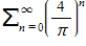 Consider the series ​   . ​ Determine whether the geometric series converges or diverges. ​ If it converges, find its sum.