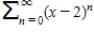 Consider the series ​   . ​ Find the values of x for which the series converges. ​ Find the sum of the series where it is convergent