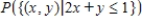 f is a joint probability density function on D. Find   . ​   ​ A)  ​   B)  ​   C)  ​   D)  ​   E)  ​  
