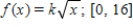 Find the value of the constant k so that the function is a probability density function in the indicated interval. ​  