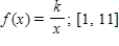 Find the value of the constant k so that the function is a probability density function in the indicated interval. ​  