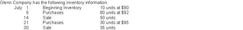   Assuming that a perpetual inventory system is used, what is the ending inventory (round per unit amounts to the nearest cent and the final answer to the nearest dollar)  under the moving-average cost method? A)  $1,385 B)  $1,391 C)  $1,405 D)  $1,425 
