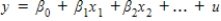 In the multiple regression model   , if x<sub>1</sub> is correlated with u but the other independent variables are uncorrelated with u, then all of the OLS estimators are generally consistent.