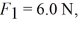 Torque: A light triangular plate OAB is in a horizontal plane. Three forces,     and   act on the plate, which is pivoted about a vertical axes through point O. In the figure,   <sub> </sub> <sub>2</sub> is perpendicular to OB. Consider the counterclockwise sense as positive. The sum of the torques about the vertical axis through point O, acting on the plate due to forces F<sub>1</sub>, F<sub>2</sub>, and F<sub>3</sub>, is closest to   A)  4.1 N ∙ m. B)  5.4 N ∙ m. C)  -4.1 N ∙ m. D)  -5.4 N ∙ m. E)  zero