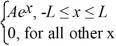 Normalization: Find the value of A to normalize the wave function ψ(x)  =   A)    B)    C)    D)    E)   