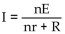 Solve the formula for the specified variable. -  for n A)    B) n = IR(Ir -E)  C)    D)   