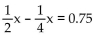 Solve the equation. -  A) 2 B)    C)    D) 3