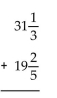 Add. Write the answer in lowest terms. -  A)    B)    C)    D) 1  
