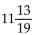 Write each mixed number as an improper fraction. -  A)    B)    C)    D)   