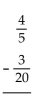 Subtract. Write the answer in lowest terms. -  A)    B)    C)    D)   