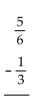 Subtract. Write the answer in lowest terms. -  A)    B)    C)    D) 2