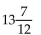 Write each mixed number as an improper fraction. -  A) 27 B) 182 C)    D)   