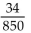 Write the fraction in lowest terms. -  A) 25 B)    C)    D)   