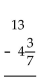 Subtract. Write the answer in lowest terms. -  A)    B)    C)    D)   